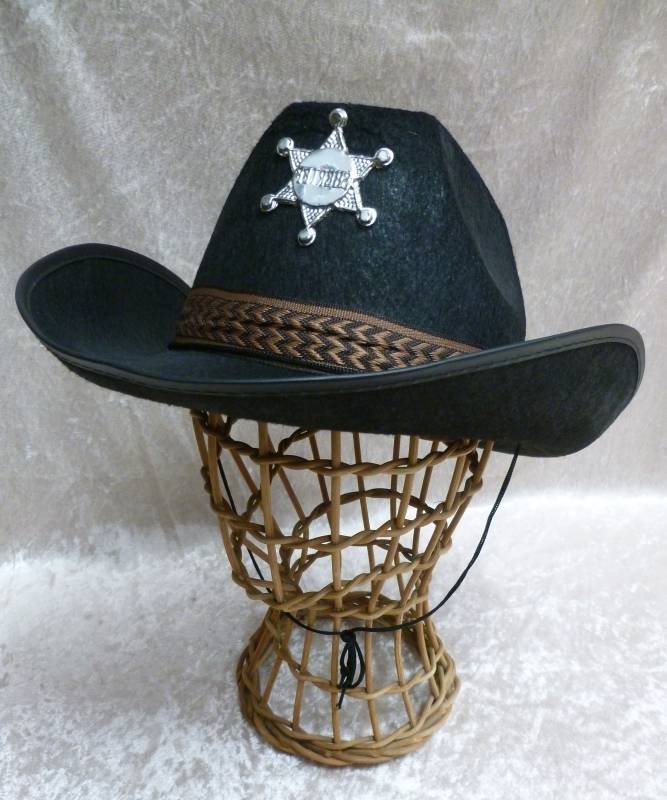 Chapeau-de-cowboy-Adulte-Sheriff-noir