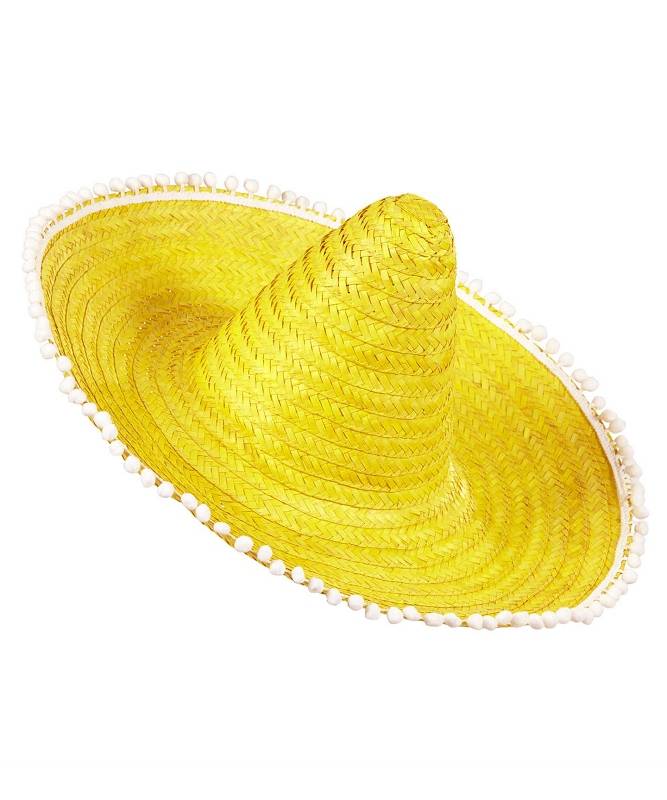Sombrero-mexicain-jaune-adulte