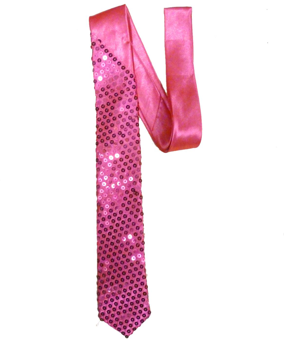 Cravate-paillettes-rose